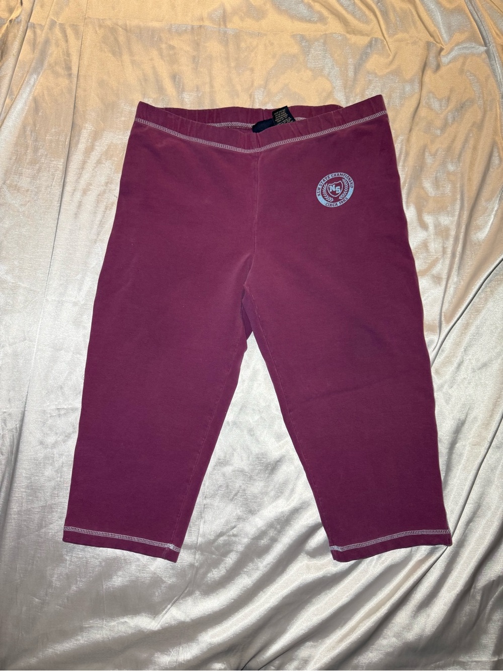 Route 66 Women's Burgundy Capri Track Pants
